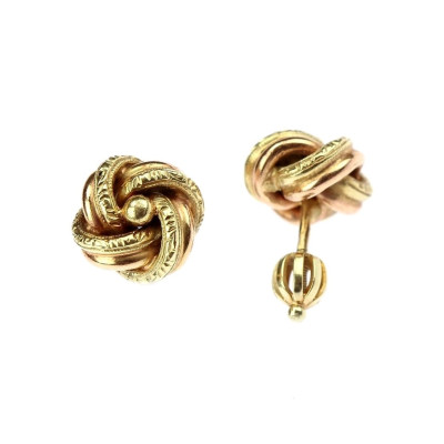 Zlaté náušnice - uzly