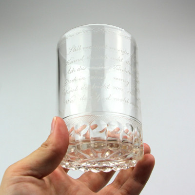 Číše s broušeným dekorem