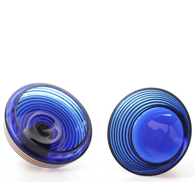 Cobalt glass vanity set