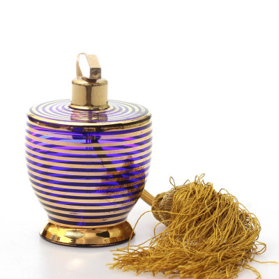 Cobalt glass vanity set