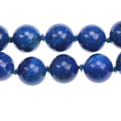 Lapisové korále se zlatými prvky