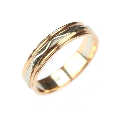 Prsten z dvojího zlata vel. 53