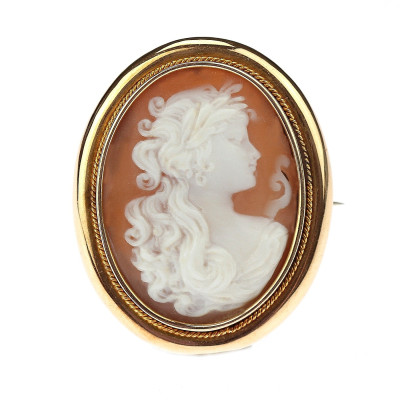 Cameo in a gold frame
