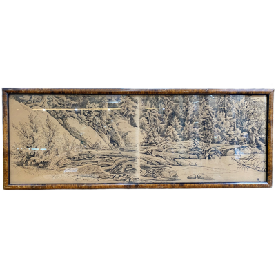 Leopold Stephan - Černé jezero na Šumavě 1887