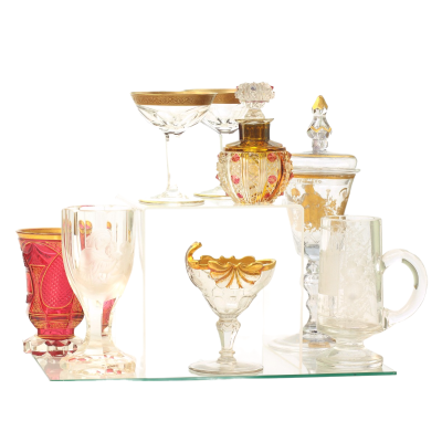 Glass sweetmeat dish - Silesia, 2nd half of the 18th century