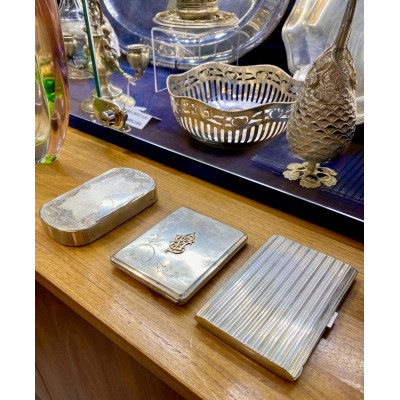 Silver Czechoslovak cigarette case