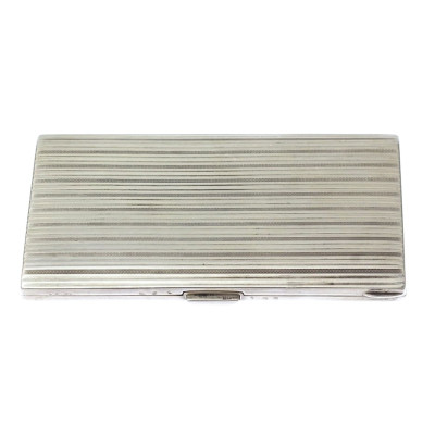 Silver Czechoslovak cigarette case