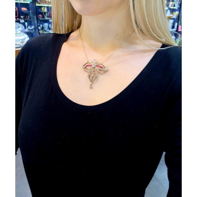 Belle Époque rakousko-uherská brož / přívěsek