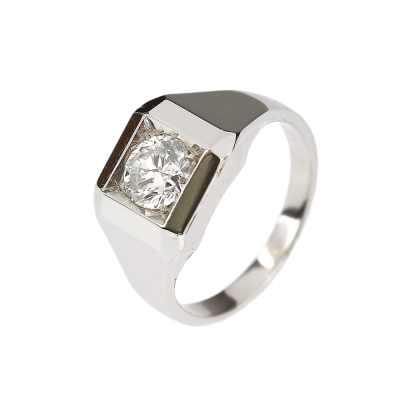 Zlatý prsten s briliantem 0,85 ct