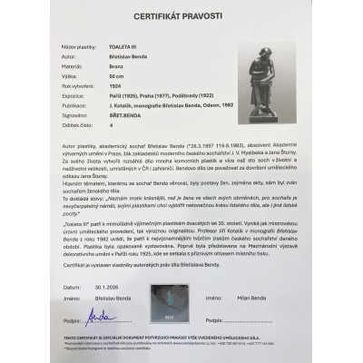 Toaleta III - Břetislav Benda