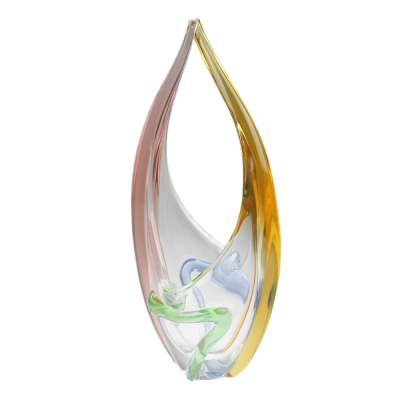 Skleněný košík - sklárna Mstišov