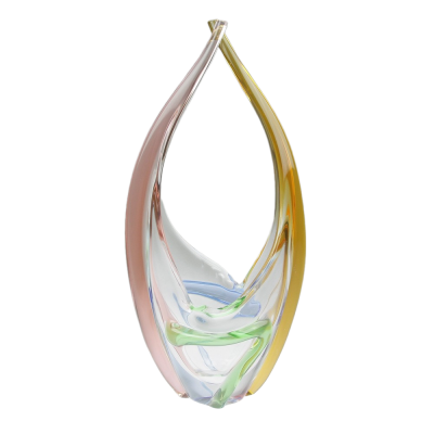 Skleněný košík - sklárna Mstišov