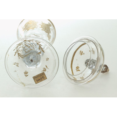 Skleněný pohár s víkem - konec 18. století