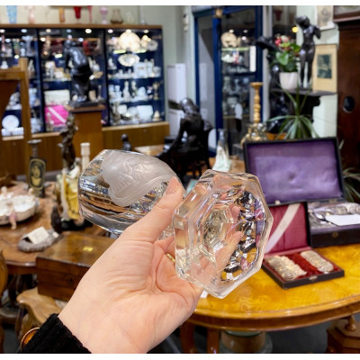 Glass cup with Madonna - early 20th century