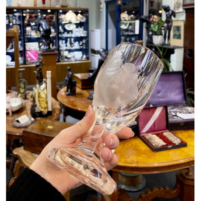 Glass cup with Madonna - early 20th century