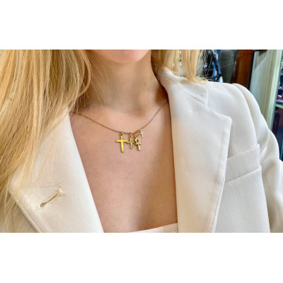 Rakousko-uherský malý zlatý křížek