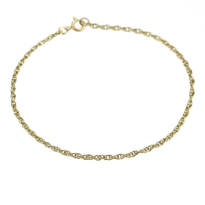 Gold chain bracelet - 21,5 cm