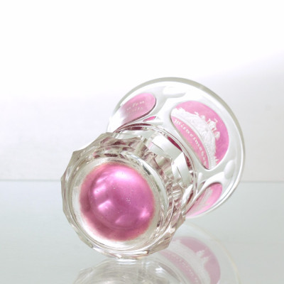 Upomínkový lázeňský pohárek - Teplice, rok 1840