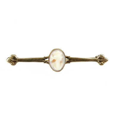 Brožka s kamejí – počátek 20. století