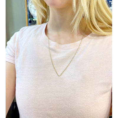 Zlatý řetízek Singapur - 57,5 cm