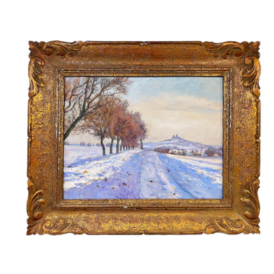 SOLD - František Kaván - Trosky in Winter