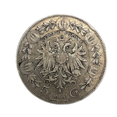 Stříbrná mince - 5 koruna František Josef I., 1900 BZ