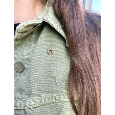 Austro-Hungarian stick pin with diamonds - Horseshoe