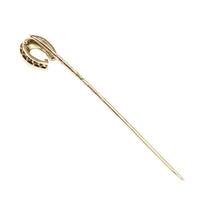 Austro-Hungarian stick pin with diamonds - Horseshoe
