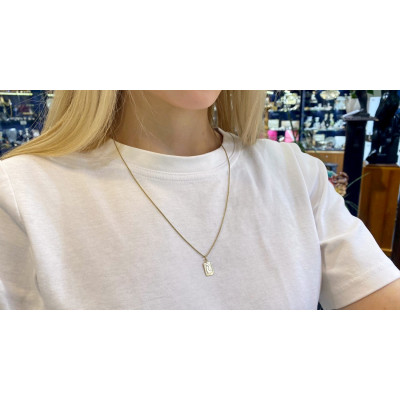 Gold pendant with zodiac sign - Pisces