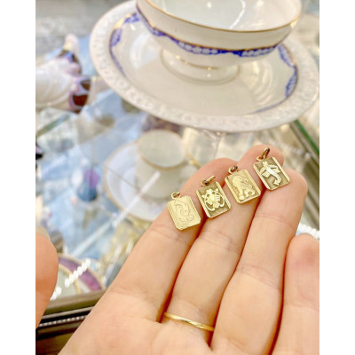 Zlatý přívěsek  se znamením zvěrokruhu - lev