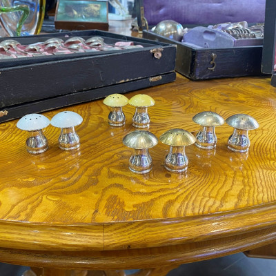 Stříbrná slánka s pepřenkou - Dánsko, pol. 20. století