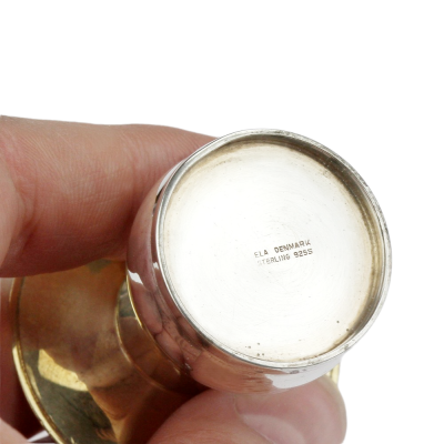 Stříbrná slánka s pepřenkou - Dánsko, pol. 20. století