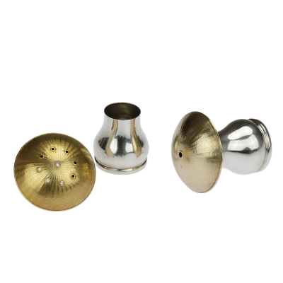 Stříbrná slánka s pepřenkou - Dánsko, pol. 20. století