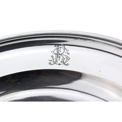 Stříbrný talíř - J. C. Klinkosch