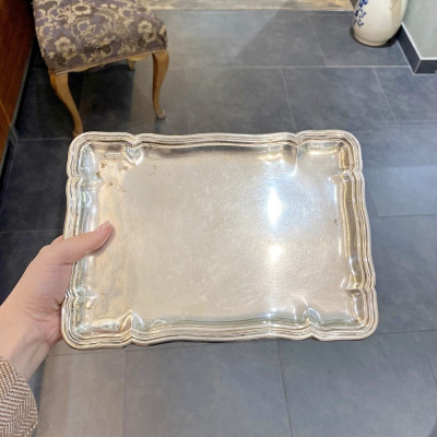 Rectangular silver tray – 1930s, Czechoslovakia