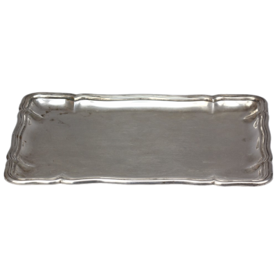 Rectangular silver tray – 1930s, Czechoslovakia