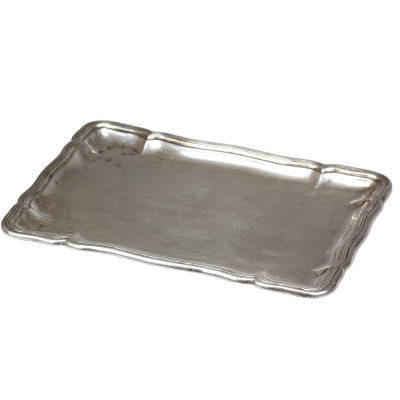 Rectangular silver tray – 1930s, Czechoslovakia