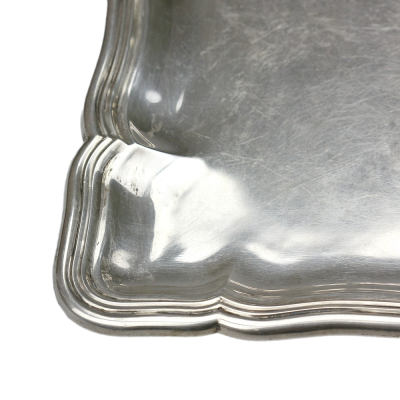 Rectangular silver tray – 1930s, Czechoslovakia