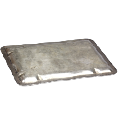Rectangular silver tray – 1930s, Czechoslovakia