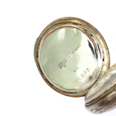 Secesní kapesní hodinky ze stříbra