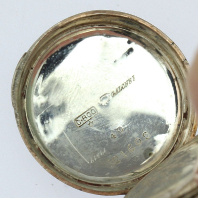 Secesní kapesní hodinky ze stříbra