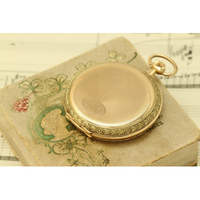 Tříplášťové zlaté kapesní hodinky - Corgemont Watch Co.