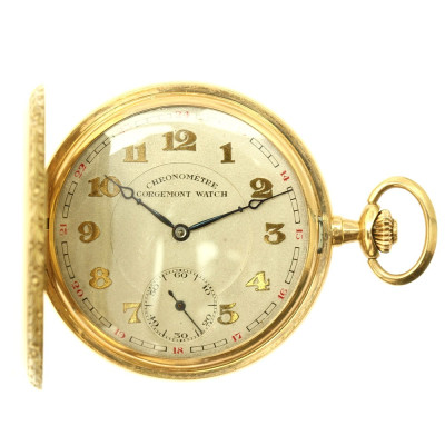 Tříplášťové zlaté kapesní hodinky - Corgemont Watch Co.