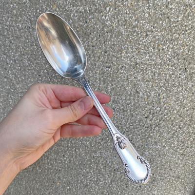 Stříbrné polévkové lžíce - Belgie, Delheid Frères