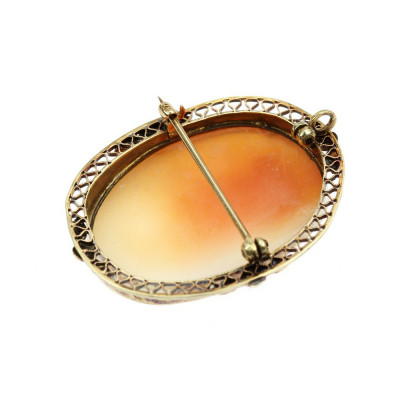 Brož/přívěs s mušlovou kamejí