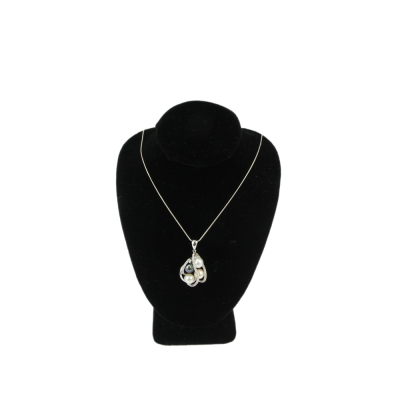 Zlatý náhrdelník s perlami a brilianty