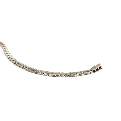 Gold tennis bracelet with diamonds 2.45 ct - 16,7 cm