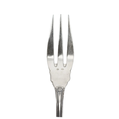 Stříbrná vidlička na ryby - Belgie, Delheid Frères