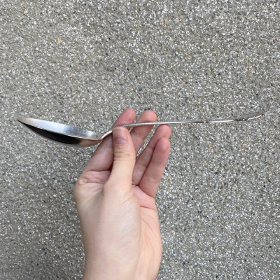 Stříbrná polévková lžíce - Belgie, Delheid Frères