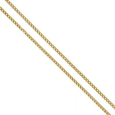Gold curb chain - 73 cm